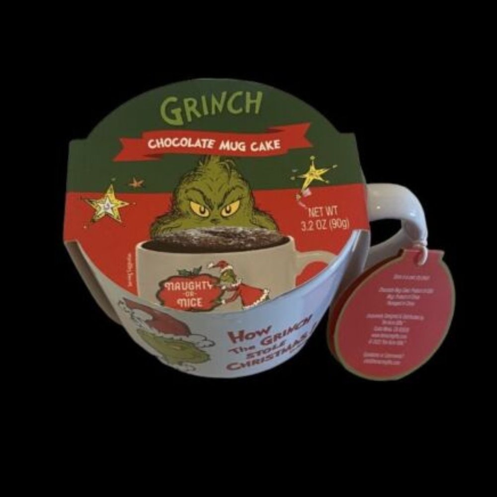 How The Grinch Stole Christmas Chocolate Mug Cake 3.2 Oz White Mug New